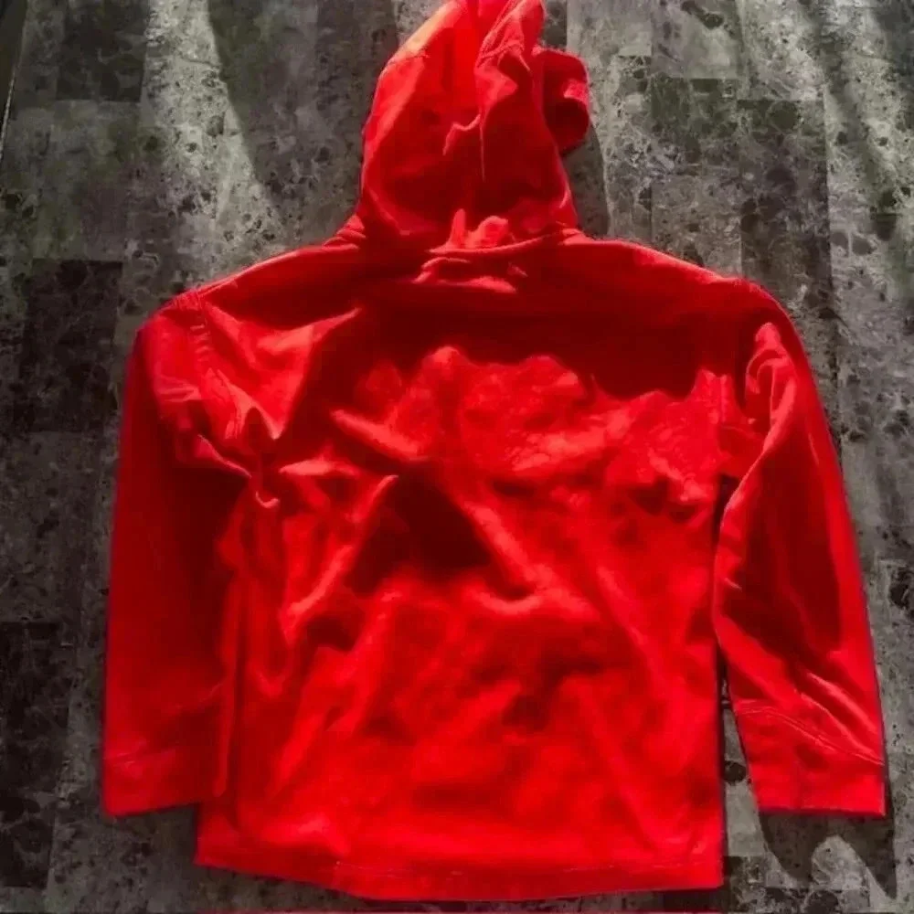 Red Nike Therma Boys Dri-FIT Camo Pullover Hoodie Size Small (4-5)